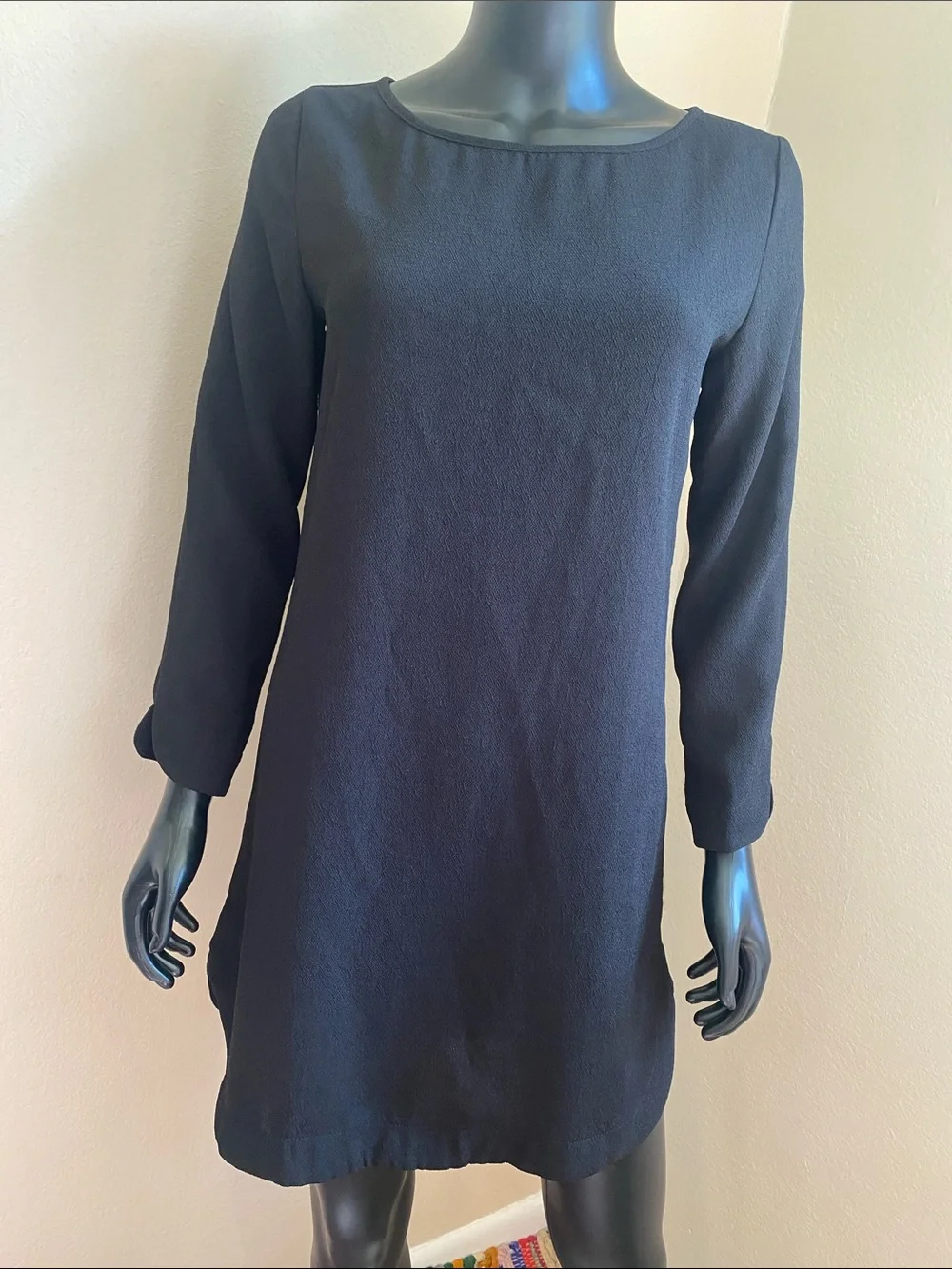 mittoshop Black Long Sleeve Shift Dress NWTs